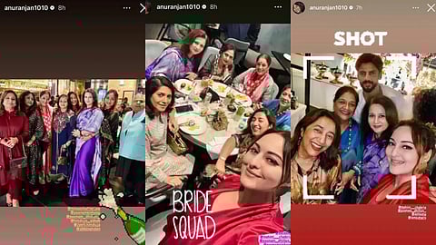 Sonakshi Sinha and Zaheer Iqbal's family dinner with family and close ones